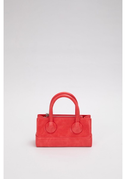 Kırmızı Ayarlanabilir Kilit Detaylı El Çantası fiyatları
