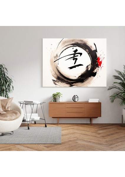 Zarif Zen Hat Sanatı Kanvas Tablo - Zen Japon Hat Sanatı Zarif Duvar Sanatı fiyatları