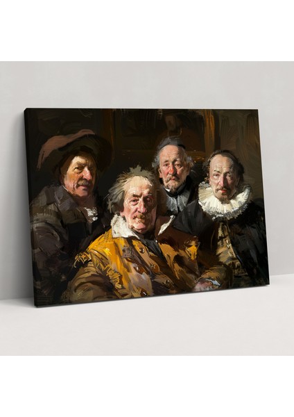 Rembrandt Kanvas Tablo Duvar Sanatı - Ev Dekorasyonu Için Rembrandt Kanvas Tablo