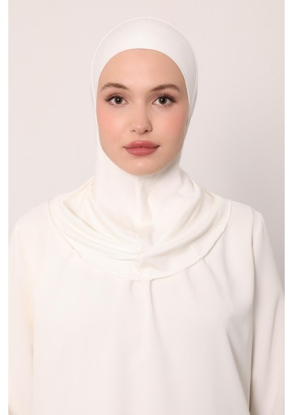 Ekru Hijabchi Boyunluklu Bone modelleri