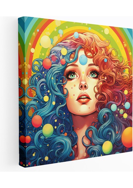 Renkli Duvar Dekorasyonu - Çizgi Roman Tarzı Duvar Dekorasyonu Enerjik