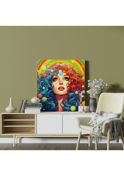 Renkli Duvar Dekorasyonu - Çizgi Roman Tarzı Duvar Dekorasyonu Enerjik modelleri