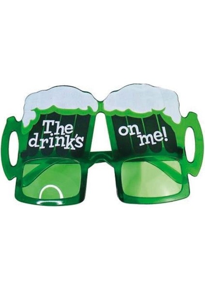 Parti Gözlük Yeşil Bira Bardağı Denli