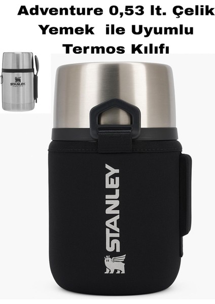 Stanleye 0.53 Lt. Adventure Çelik Yemek Termosu ile Uyumlu Omuz Askılı Termos Kılıfı