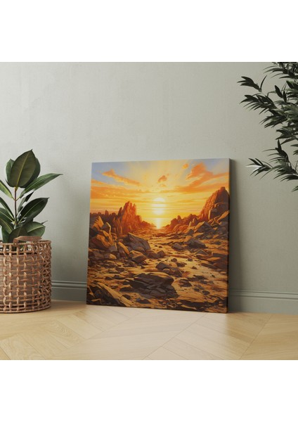 Rolling Stones Kanvas Tablo - Altın Rengi Günbatımı fiyatları