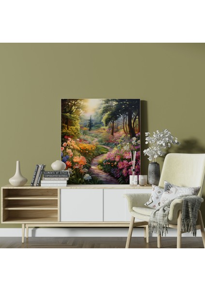 Rönesans Bahçe Kanvas Tablo - Ev Dekorasyonu Için Rönesans Temalı Duvar Tablosu fiyatları