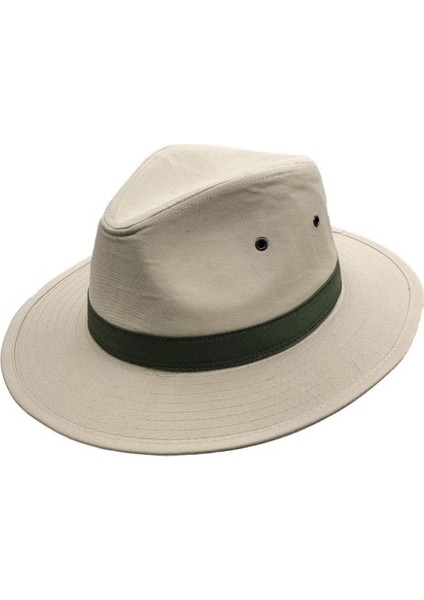 Kadın Bej Kumaş Fedora Şapka - Ayarlanabilir fiyatları