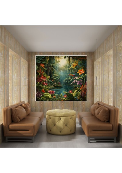 Tropikal Yağmur Ormanı Kanvas Tablo - Ev Dekorasyonu Duvar Dekorasyonu modelleri