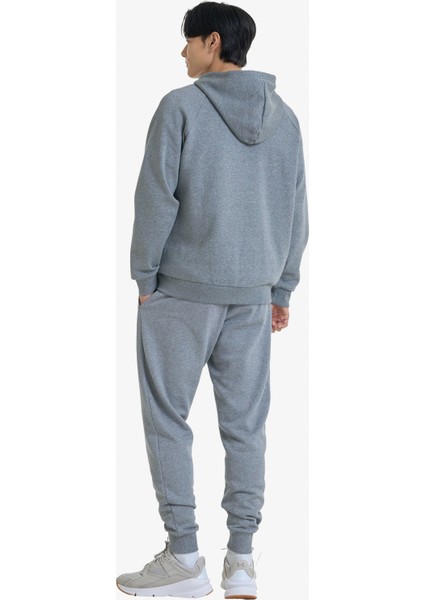 Rival Fleece FZ Hood Erkek Gri Sweatshirt.025