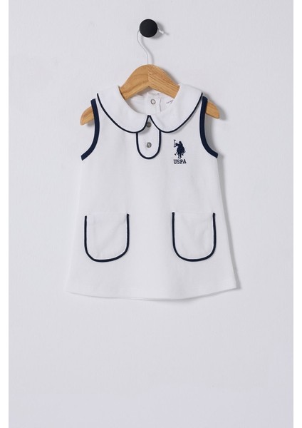 U.s. Polo Assn. Kız Bebek Krem Elbise