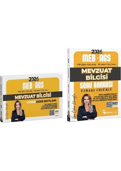 Hocakafası 2026 Meb-Ags Mevzuat Bilgisi Video Ders Notları + Soru Bankası 2 Li Set