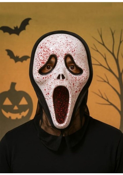 Kanlı Çığlık Maskesi Scream Mask Halloween Cadılar Bayramı Maskesi fiyatları