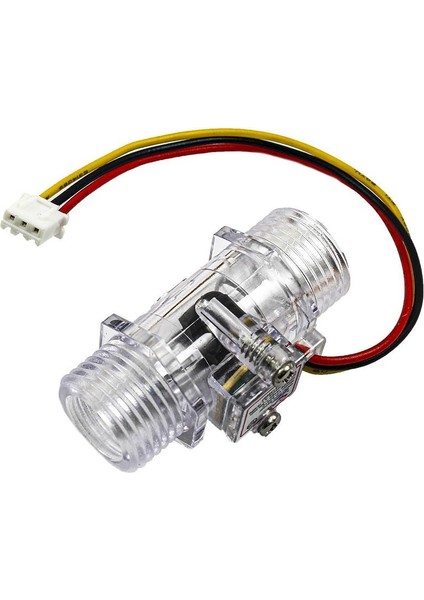 YF-S201C G1/2 1-30L/DK 5-15V Şeffaf Su Akış Sensörü