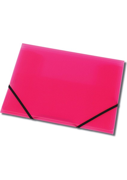 Lastikli Dosya Pembe A4
