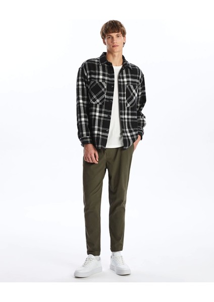 Xsıde Haki Standart Kalıp Gabardin Erkek Pantolon