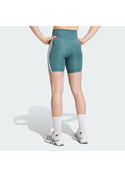 Performance JY2147 Optime Essentials 3-Stripes Short Leggings fiyatları