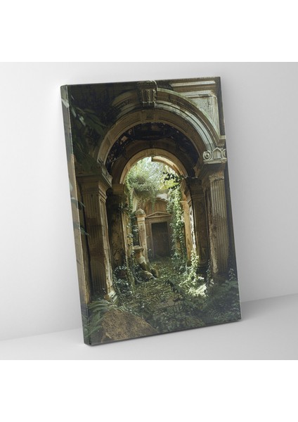 Raffaello Sanzio Tarzında Roma Kalıntıları Kanvas Duvar Sanatı - Raffaello Sanzio Duvar Sanatı Kanvas Duvar Sanatı