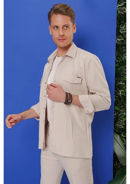 G 1534 Slim Fit Taş Klasik Gömlek indirimleri