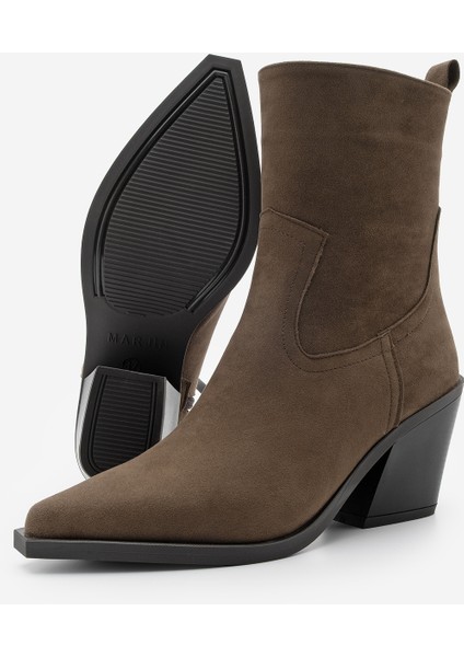 Kadın Western Bot Fetya Kahve