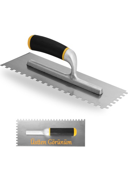 Seramik Malası Metal 30 cm Plastik Saplı Harç Derz Sıva Yüzey Düzleştirme Fugas Malası Saten 1 Adet fırsatları