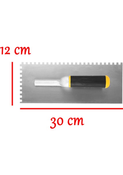 Seramik Malası Metal 30 cm Plastik Saplı Harç Derz Sıva Yüzey Düzleştirme Fugas Malası Saten 1 Adet indirimleri