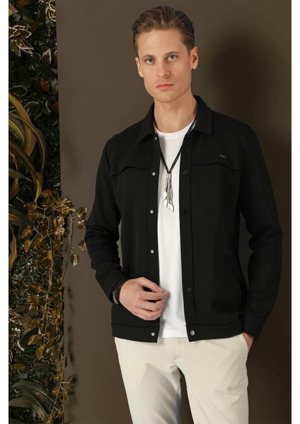 G 1562 Slim Fit Siyah Klasik Gömlek