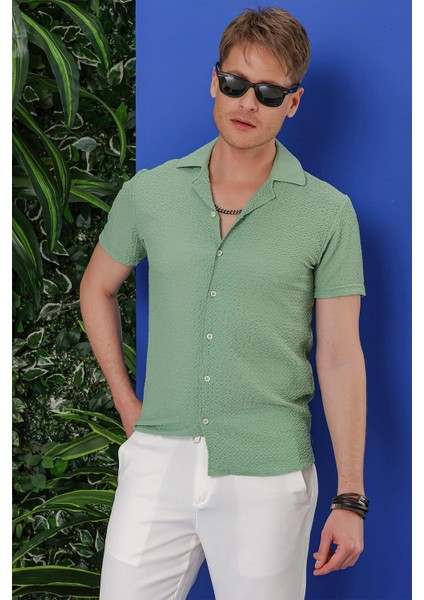 G 1536 Slim Fit Yeşil Klasik Gömlek fiyatları