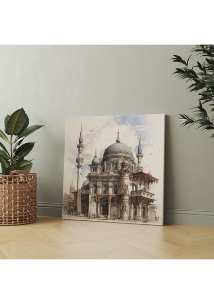 El Yapımı Osmanlı Sarayı Kanvas Tablo modelleri