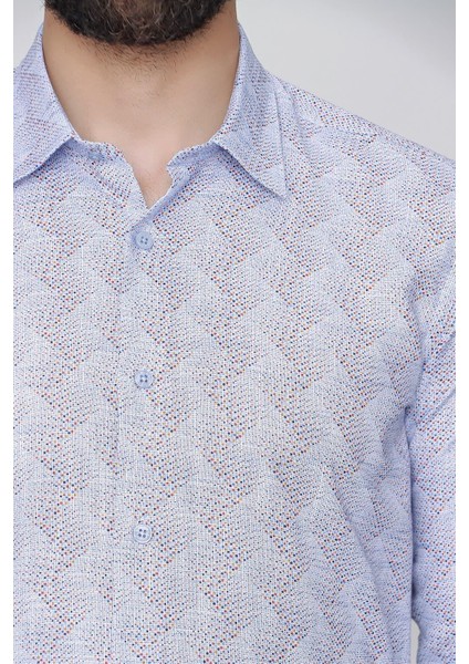G 1488 Slim Fit Mavi Spor Gömlek indirimleri