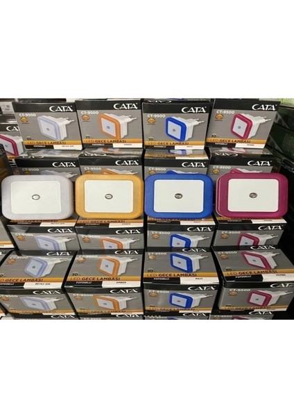 Sensörlü Gece Lambası Fişe Tak Çalıştır Karışık Renk LED Spot fırsatları