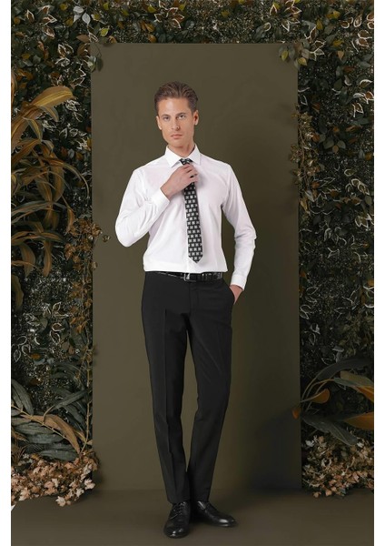 Gk 709 Slim Fit Beyaz Klasik Gömlek indirimleri