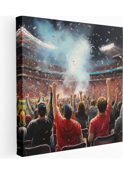 Futbol Stadyumu Akrilik Kanvas Tablo