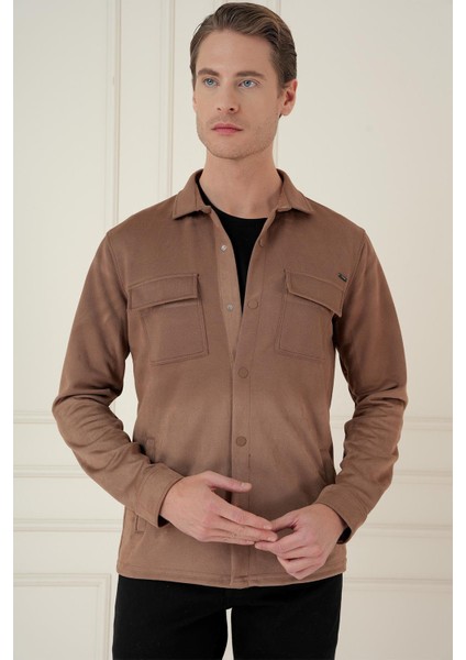G 1578 Slim Fit Camel Klasik Gömlek fiyatları