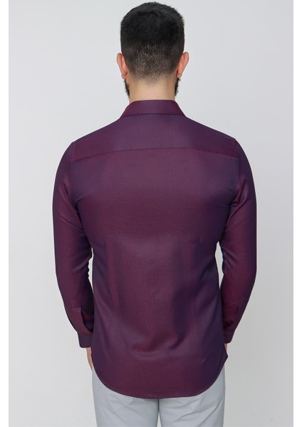 Gk 632 Bordo Klasik Gömlek fırsatları