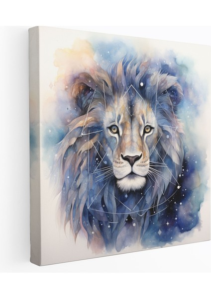 Yıldız Haritası Tablo Sanatı - Yıldız Haritası Duvar Sanatı Ev Dekorasyonu Suluboya Resim