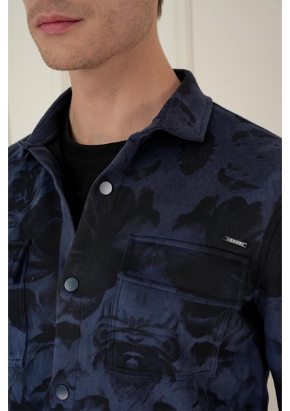 G 1578 Slim Fit Lacivert Klasik Gömlek indirimleri