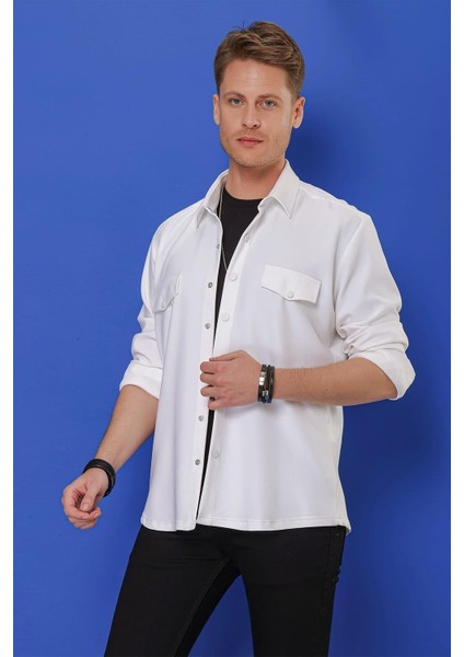 G 1551 Slim Fit Beyaz Klasik Gömlek fiyatları