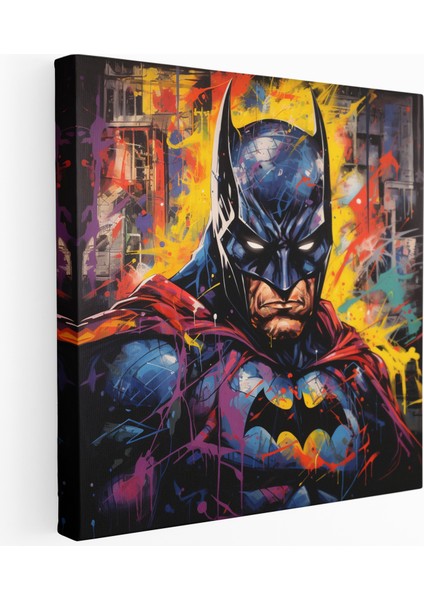 Graffiti Süperkahraman Şehir Kanvas Tablo