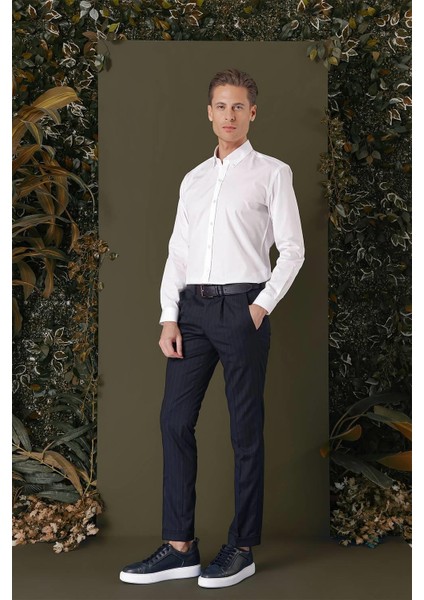 Gk 711 Slim Fit Beyaz Klasik Gömlek fırsatları