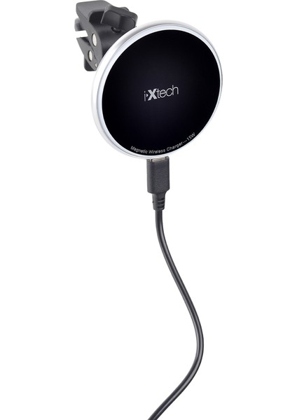 IX-CC016 15W Kablosuz Magsafe Araç Şarj Cihazı ve Telefon Tutucu