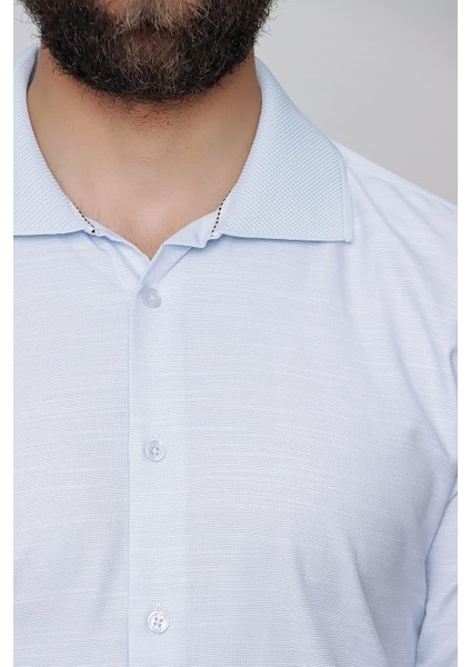 G 1491 Slim Fit Açık Mavi Spor Gömlek indirimleri