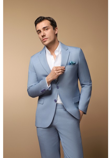 Regular Fit Klasik Desenli Takım Elbise fiyatları