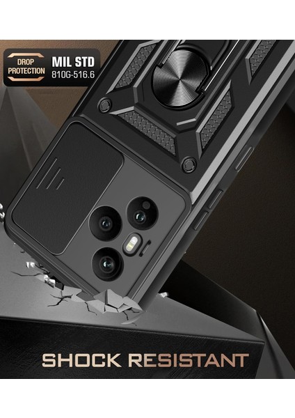 Honor 400 Pro Kılıf Kamera Korumalı Sürgülü Yüzüklü Standlı Armor Military Tank Kızaklı Zırh Kapak fiyatları