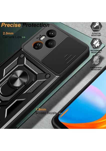 Honor 400 Pro Kılıf Kamera Korumalı Sürgülü Yüzüklü Standlı Armor Military Tank Kızaklı Zırh Kapak fırsatları