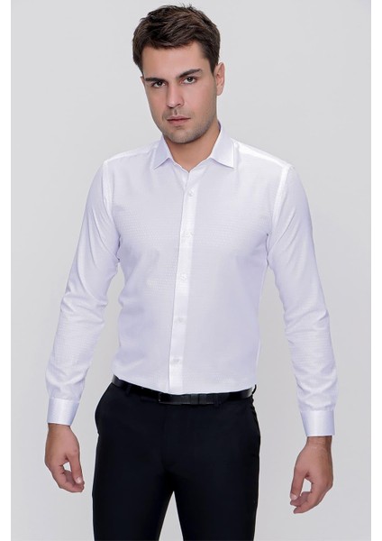 Gk 627 Beyaz Klasik Gömlek