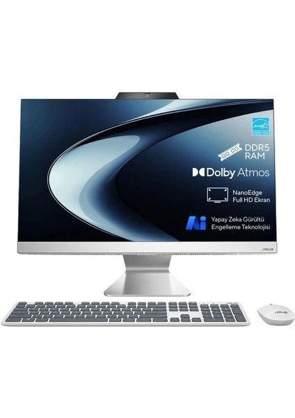 Asus A3402 A3402WVAK-MMC215W I5-1335U 8 GB 512 GB SSD Iris Xe Graphics 23.8" Full Hd All In One Pc