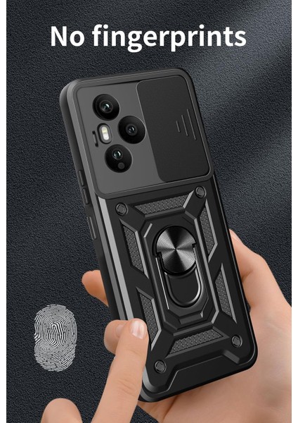 Honor 400 Pro Kılıf Kamera Korumalı Sürgülü Yüzüklü Standlı Armor Military Tank Kızaklı Zırh Kapak indirimleri