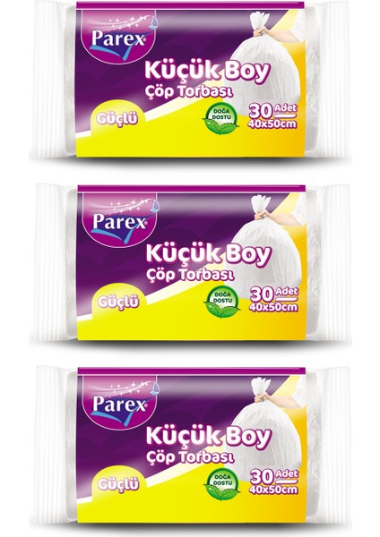 Ekonomik Çöp Torbası Mini Boy 3' Lü Paket