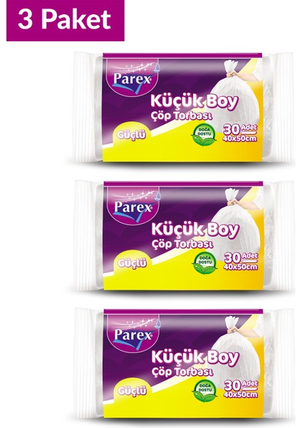 Ekonomik Çöp Torbası Mini Boy 3' Lü Paket fiyatları