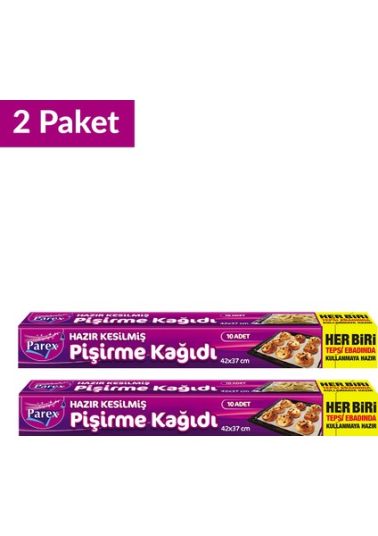 Hazır Kesilmiş Pişirme Kağıdı 10 Adet 2 Paket fiyatları